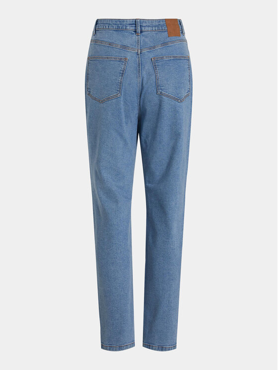Vila Vila Jeans hlače Naomi 14080230 Modra Mom Fit