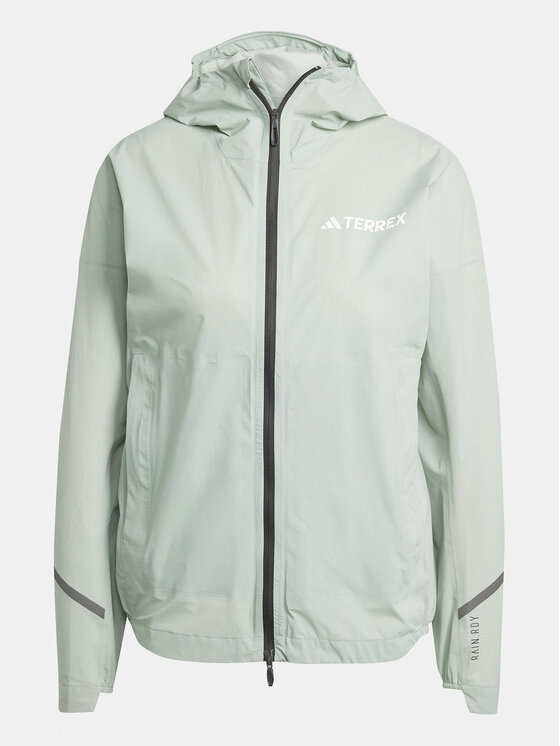 adidas adidas Lietus jaka Terrex Xperior IK7830 Zaļš Slim Fit
