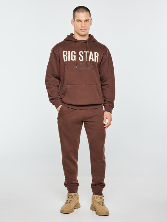 BIG STAR BIG STAR Spodnie dresowe KERSYN Brązowy Basic Fit
