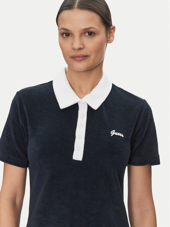 Guess Guess Rochie de zi V5GK01 KCQV1 Bleumarin Regular Fit