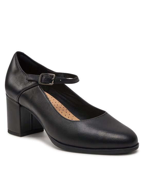 Clarks Clarks Pantofi pumps Freva55 Strap 26172052 Negru