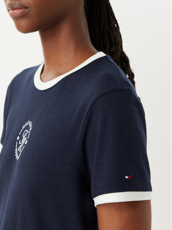 Tommy Hilfiger Tommy Hilfiger T-särk WW0WW50032 Tumesinine Regular Fit