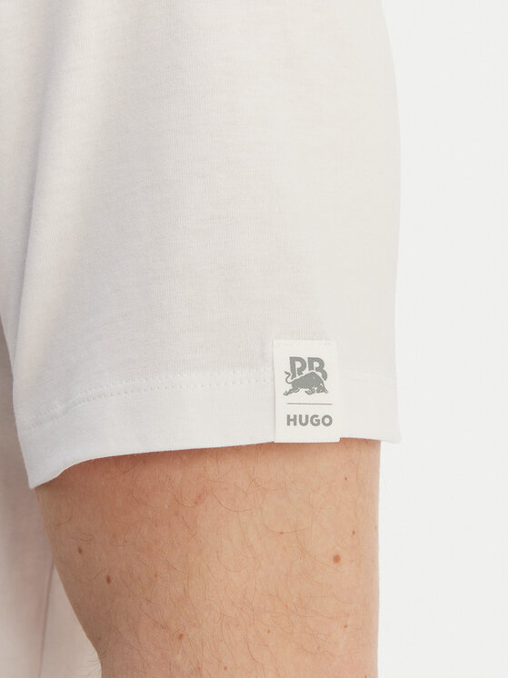 HUGO HUGO Marškinėliai Dlix_RB 50559696 Balta Regular Fit