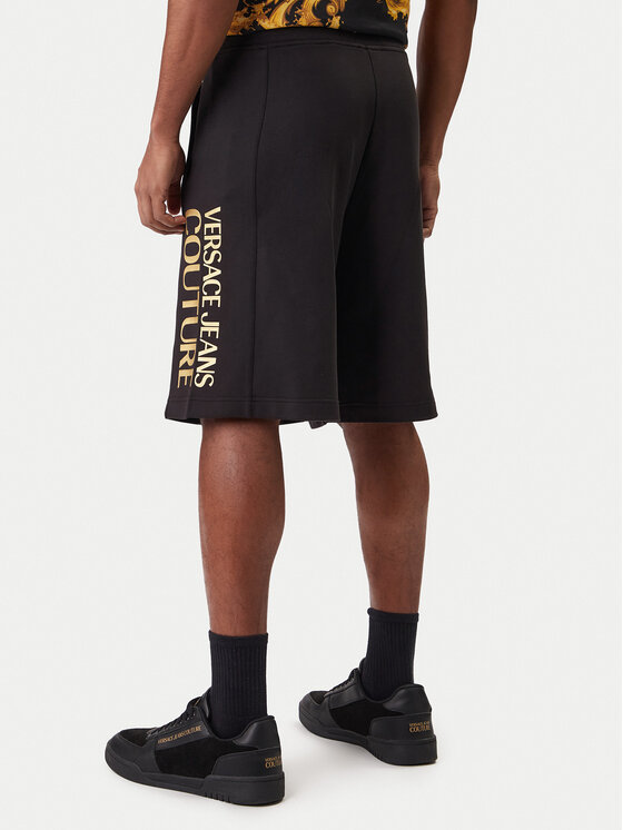 Versace Jeans Couture Versace Jeans Couture Pantaloni scurți sport 80GADT00 CF01T Negru Regular Fit