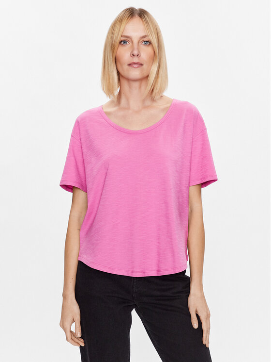 United Colors Of Benetton United Colors Of Benetton T-shirt 3BVXD1033 Ružičasta Relaxed Fit