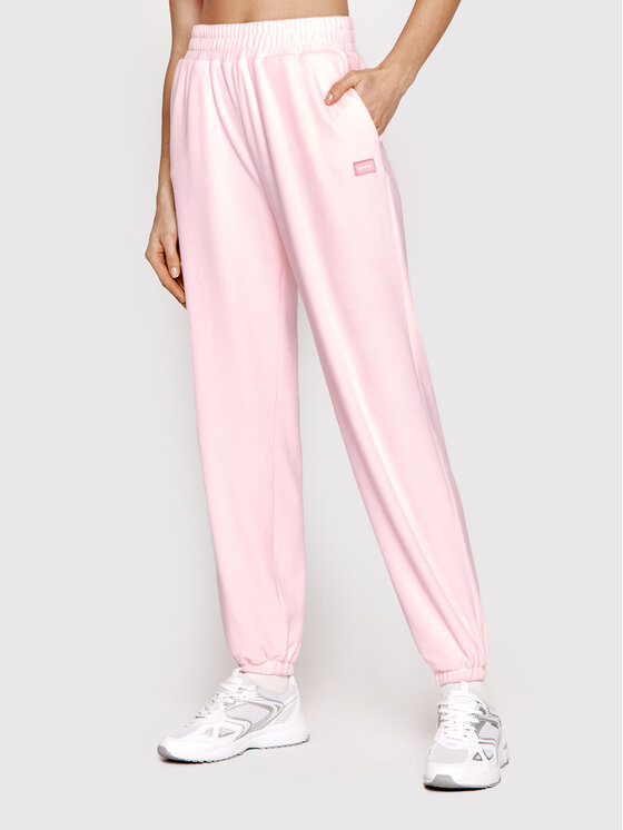 Sprandi Sprandi Dressipüksid Velvet SP22-SPD511 Roosa Regular Fit
