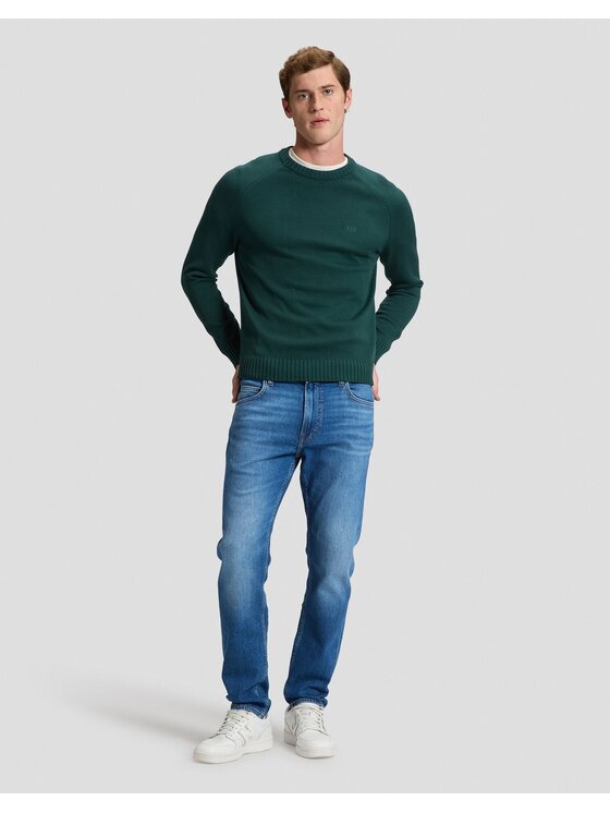 Lee Lee Sweter RAGLAN SWEATER Zielony Regular Fit