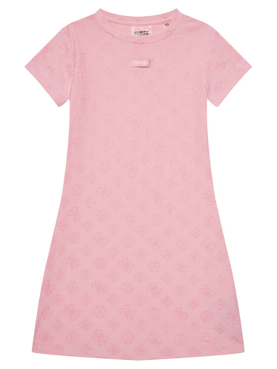 Guess Guess Ежедневна рокля J5GK38 KCT02 Розов Regular Fit