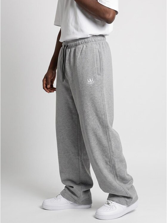 Jigga Wear Jigga Wear Spodnie dresowe Szerokie wygodne 131963 Szary Baggy Fit