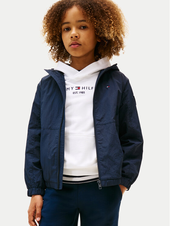 Tommy Hilfiger Tommy Hilfiger Vetrovka Flag KB0KB09737 Tmavomodrá Regular Fit