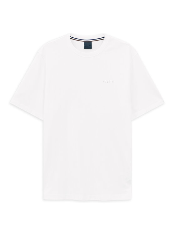 Bugatti Bugatti Tričko 8350-95040 Biela Slim Fit