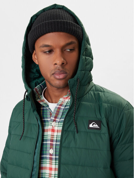 Quiksilver Quiksilver Kevad-sügis jope Scaly Hood EQYJK04189 Roheline Regular Fit