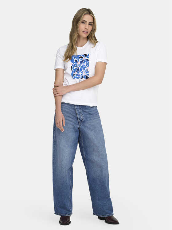 ONLY ONLY T-Shirt Kita 15367568 Biały Regular Fit