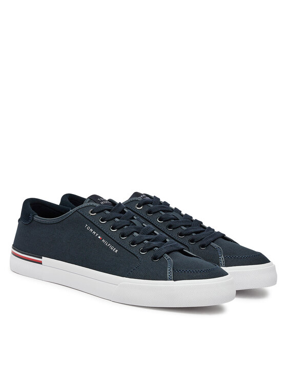 Tommy Hilfiger Tommy Hilfiger Tenisówki Core Corporate Vulc Canvas FM0FM05398 Granatowy