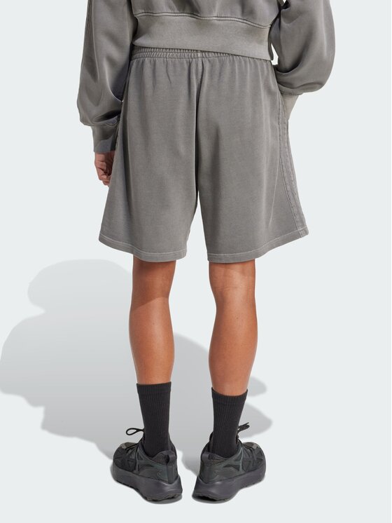 adidas adidas Szorty materiałowe French Terry Czarny Loose Fit