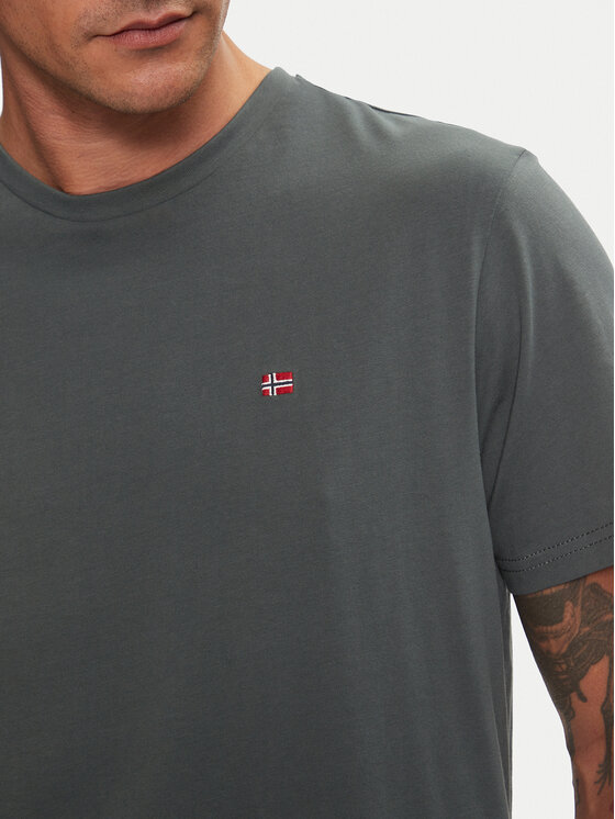 Napapijri Napapijri T-Shirt Salis NP0A4H8D Grün Regular Fit