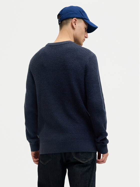 Jack & Jones Jack & Jones Džemper Global 12287594 Tamnoplava Regular Fit