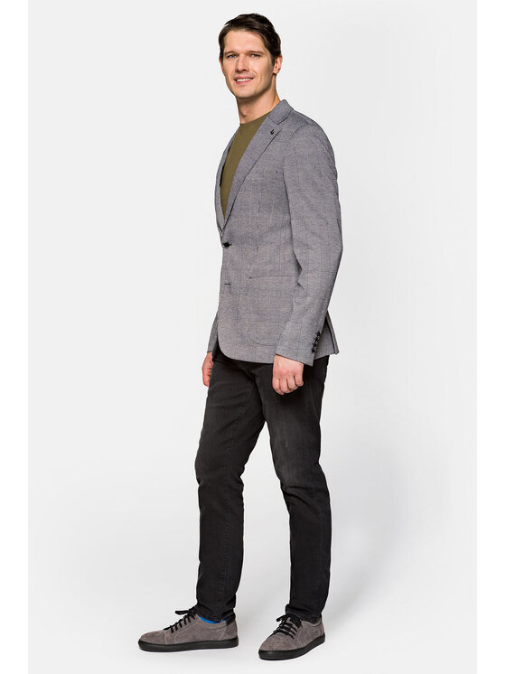 Lancerto Lancerto Marynarka Nairobi 3 Szary Slim Fit