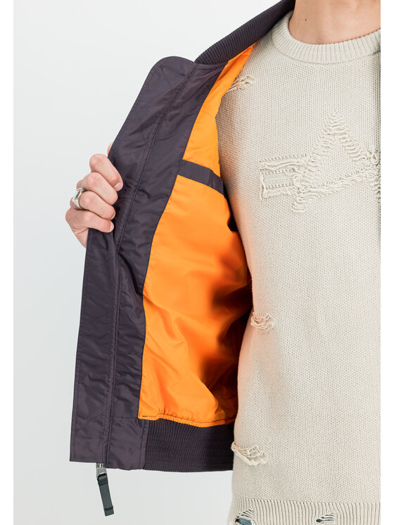 Alpha Industries Alpha Industries Kurtka bomber MA-1 TT Two Tone Bomber Jacket Fioletowy Slim Fit