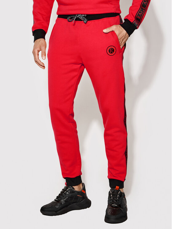 Rage Age Rage Age Trenirka Harrier Zip 2 Rdeča Slim Fit