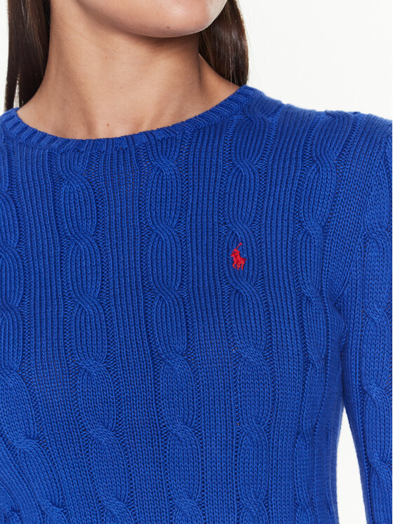 Polo Ralph Lauren Polo Ralph Lauren Sweter 211891640006 Granatowy Slim Fit