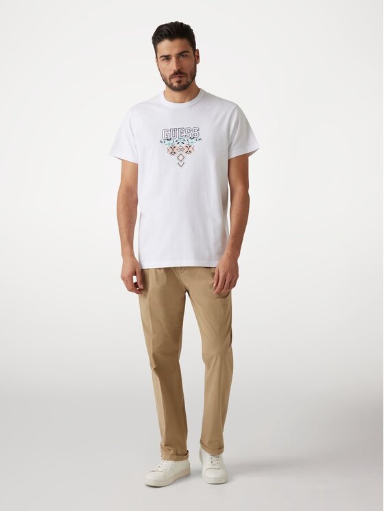 Guess Guess T-Shirt 173007 Bílá Classic Fit