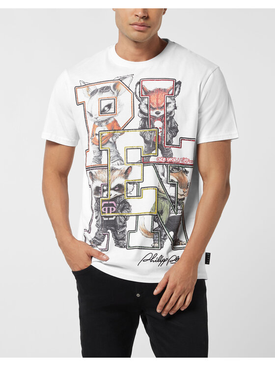 PHILIPP PLEIN PHILIPP PLEIN T-Shirt 26227 Biały Regular Fit