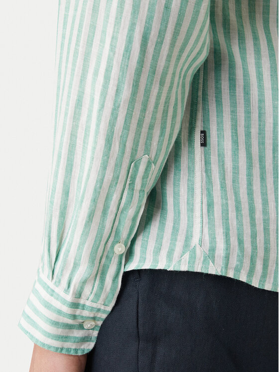 BOSS BOSS Košile H-Liam 50560595 Zelená Regular Fit