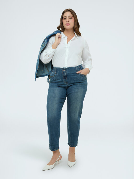 Fiorella Rubino Fiorella Rubino Jeansy P497T005252N024 Niebieski Regular Fit