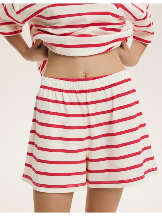 Esotiq Esotiq Piżama 44639 Czerwony Regular Fit