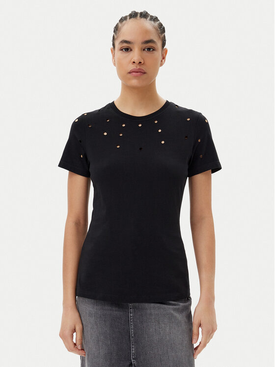 Silvian Heach Silvian Heach T-särk GPP25070TS Must Regular Fit
