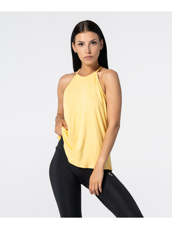 Carpatree Carpatree T-Shirt TankTopString Żółty Relaxed Fit