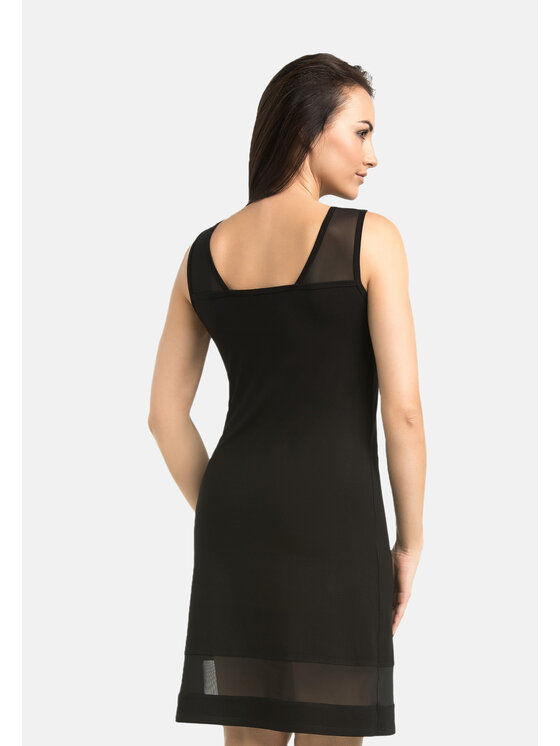 Teyli Teyli Koszula nocna 218 Czarny Regular Fit