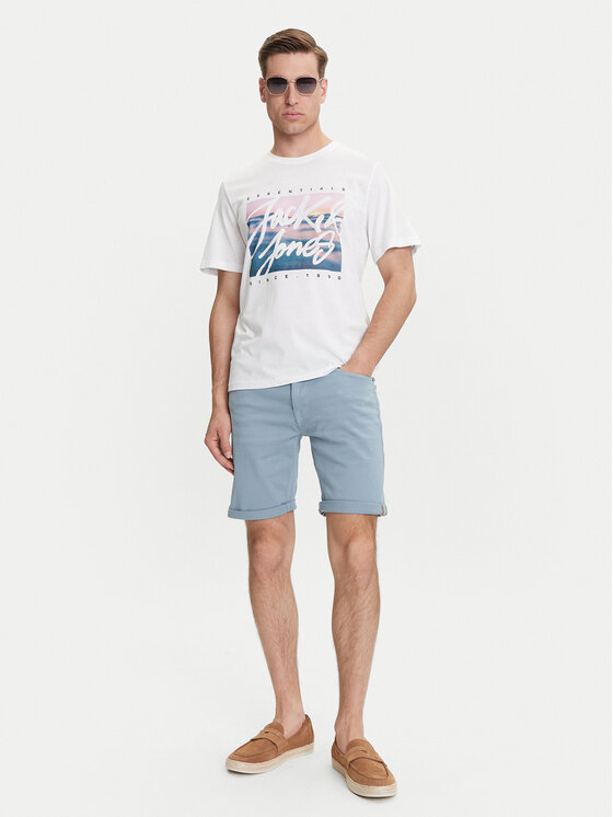 Jack&Jones Jack&Jones Джинсові шорти Rick 12274985 Блакитний Regular Fit