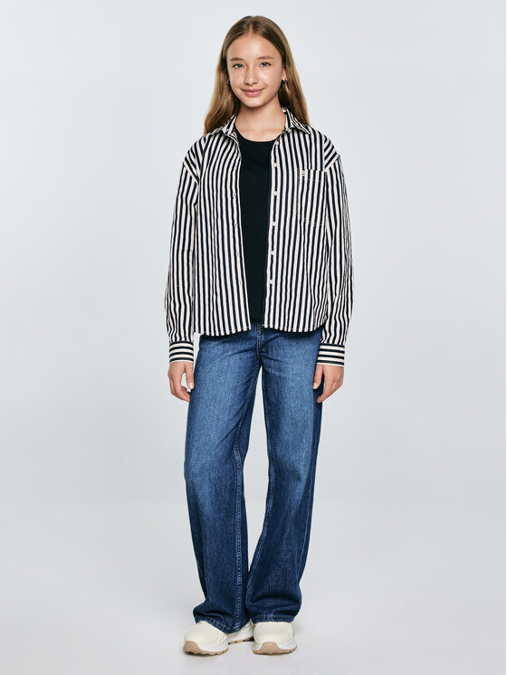 BIG STAR BIG STAR Koszula BENTI Granatowy Comfort Fit