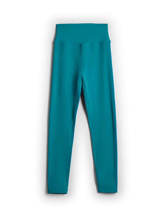 4F 4F Legginsy LUMINOUS FLIGHT Turkusowy Slim Fit