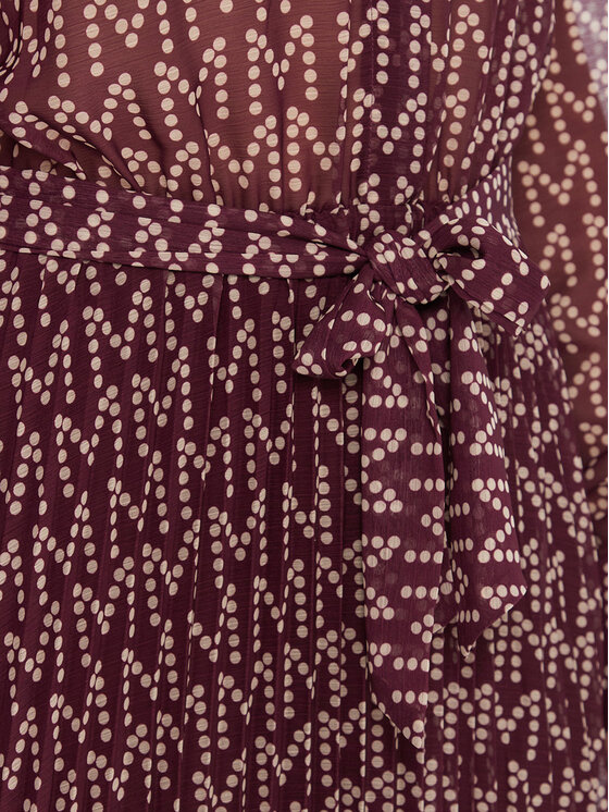 LOLA CASADEMUNT LOLA CASADEMUNT Vsakodnevna obleka MF2516005 Bordo rdeča Regular Fit