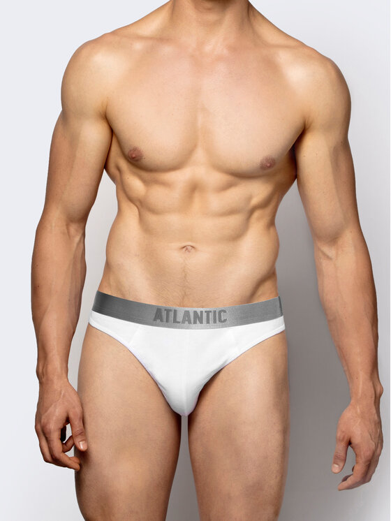 Atlantic Atlantic Komplet slipów 2BMP-013-BIAŁY-XL Biały