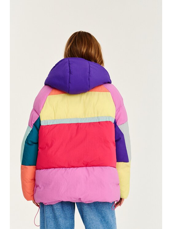 NAOKO NAOKO Zimné bundy Tromso Colorblock Farebná Regular Fit