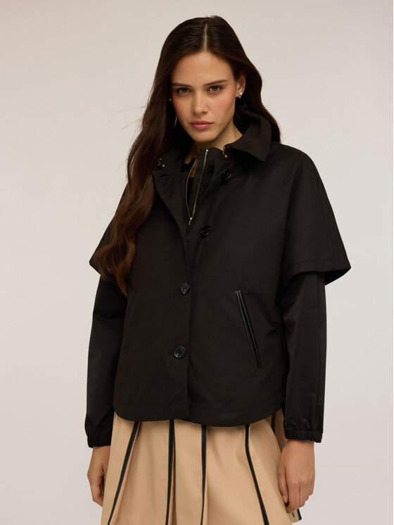 Motivi Motivi Cappotto invernale F752Q000695N033 Nero Regular Fit