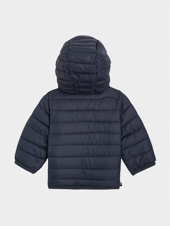 Tommy Hilfiger Tommy Hilfiger Átmeneti kabát Monotype Tape KN0KN01722 Sötétkék Regular Fit