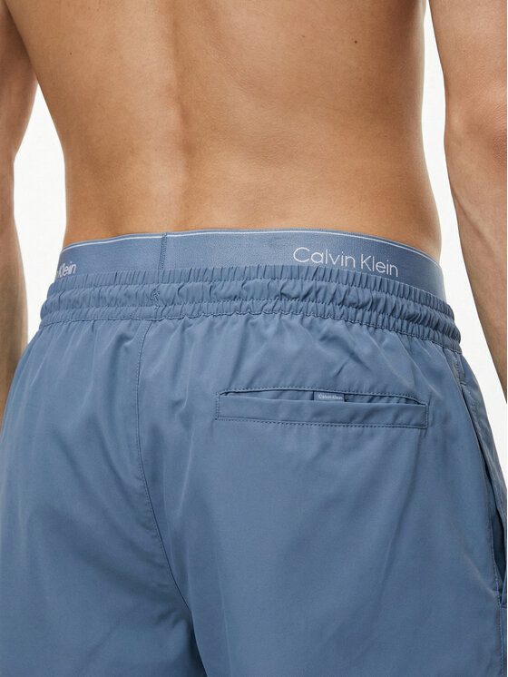 Calvin Klein Swimwear Calvin Klein Swimwear Pantaloni scurți pentru înot LV00N61023 Albastru Regular Fit