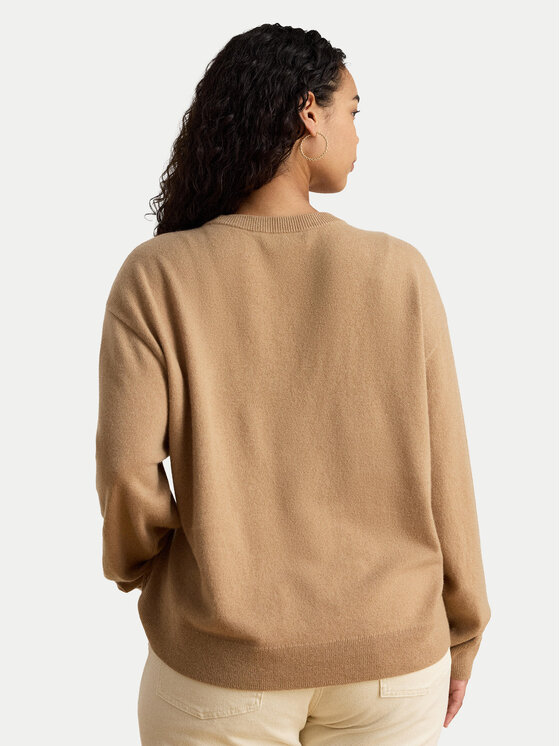 LAUREN RALPH LAUREN LAUREN RALPH LAUREN Sweter 200P03371500 Beżowy ciemny Relaxed Fit