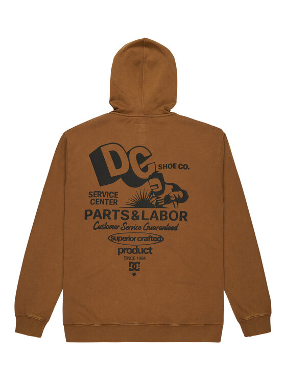 DC Shoes DC Shoes Pulóver Parts Dep EDYSF03257 Barna Regular Fit