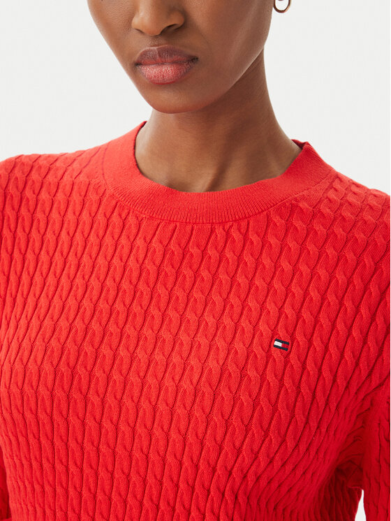 Tommy Hilfiger Tommy Hilfiger Πουλόβερ WW0WW44993 Κόκκινο Regular Fit