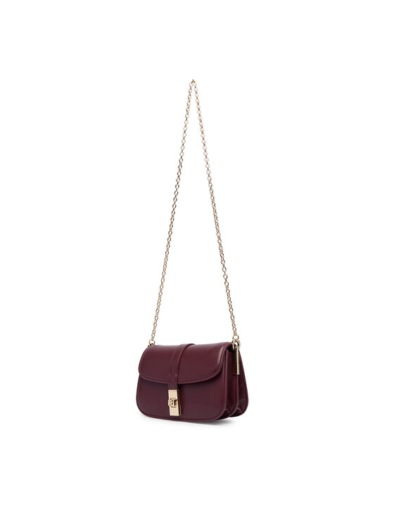 Tommy Hilfiger Tommy Hilfiger Torebka Th Heritage Chain Crossover AW0AW19319 Bordowy