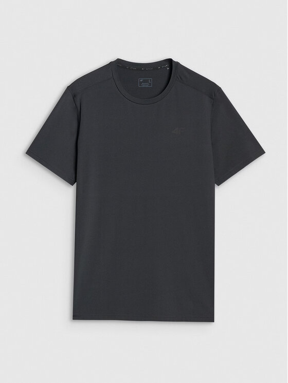 4F 4F Funkčné tričko 4FWMM00TFTSM1830-20S Čierna Regular Fit