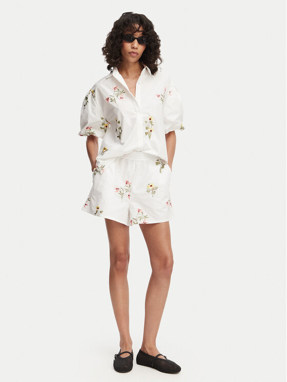 French Connection French Connection Riidest šortsid Alissa 799C0 Valge Relaxed Fit
