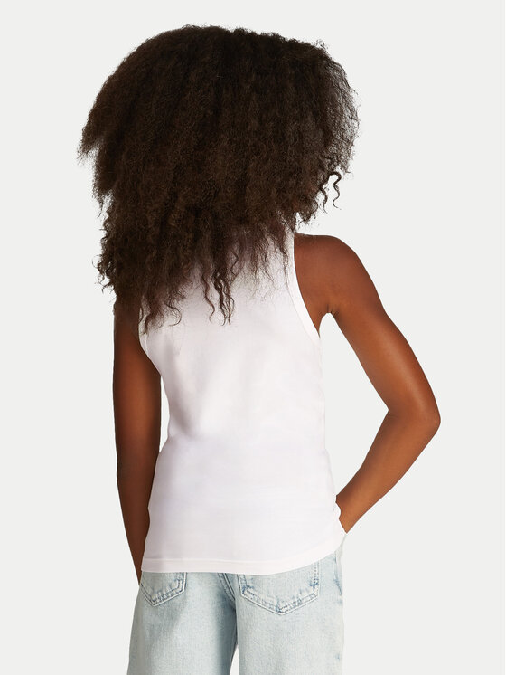 Calvin Klein Jeans Calvin Klein Jeans Τοπ Logo IG0IG02435 Λευκό Regular Fit