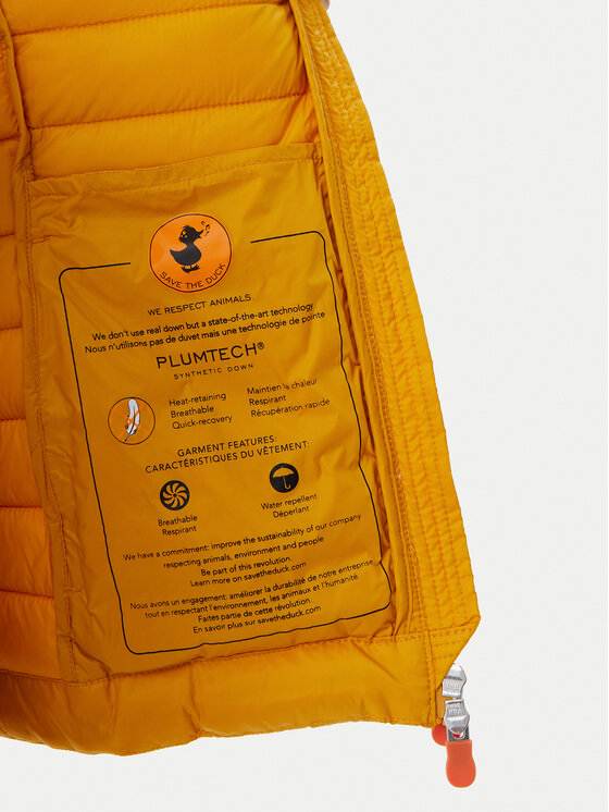 Save The Duck Save The Duck Kevad-sügis jope D39760W GIGA20 Kollane Regular Fit